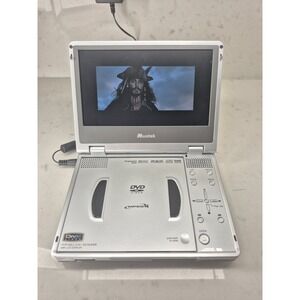 MUSTEK Portable DVD Player 7" Wide Screen, Remote, Battery, manuals, cables, bag